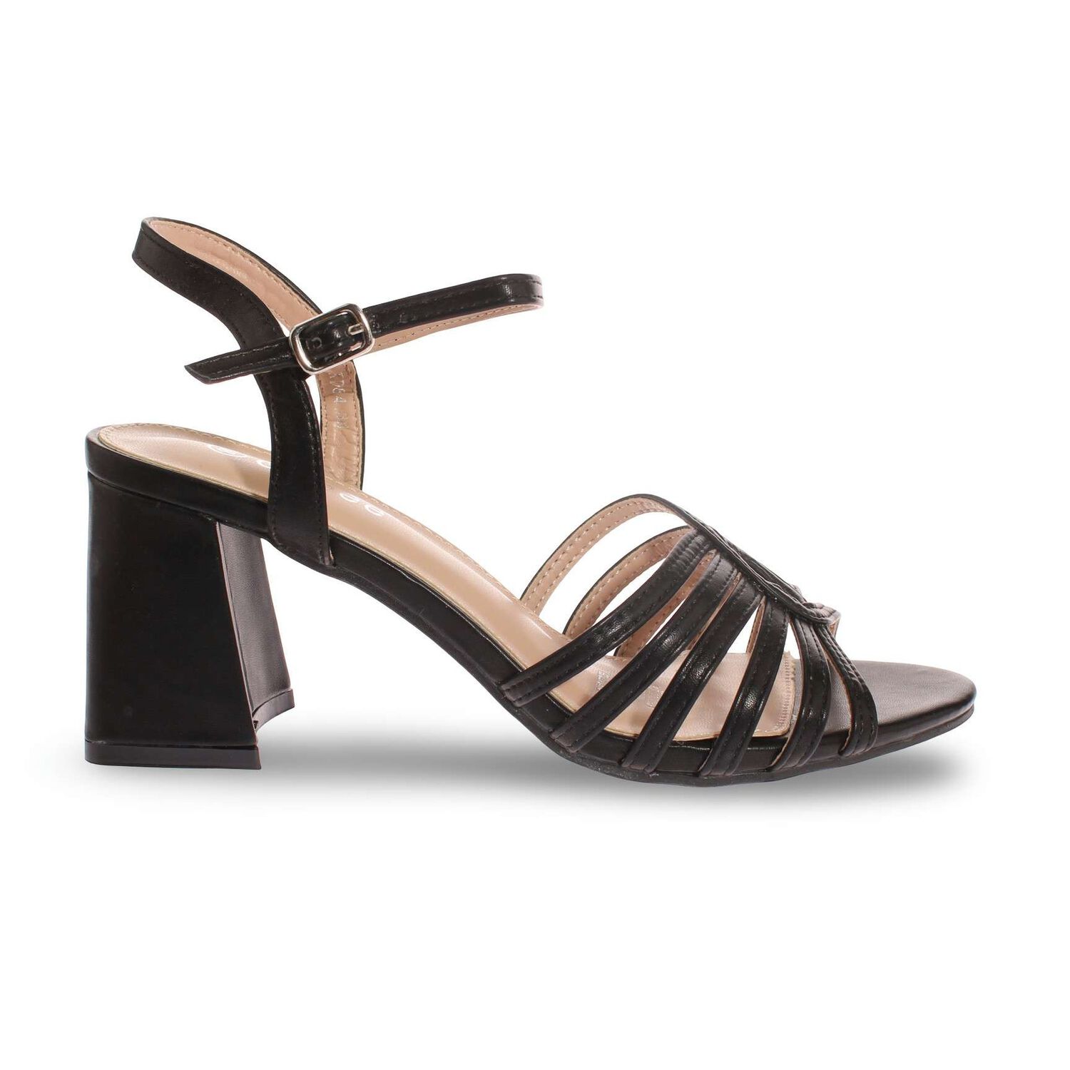Sandalia Taco Negro V&iacute;a Franca Art. 5kd84black image number 1.0