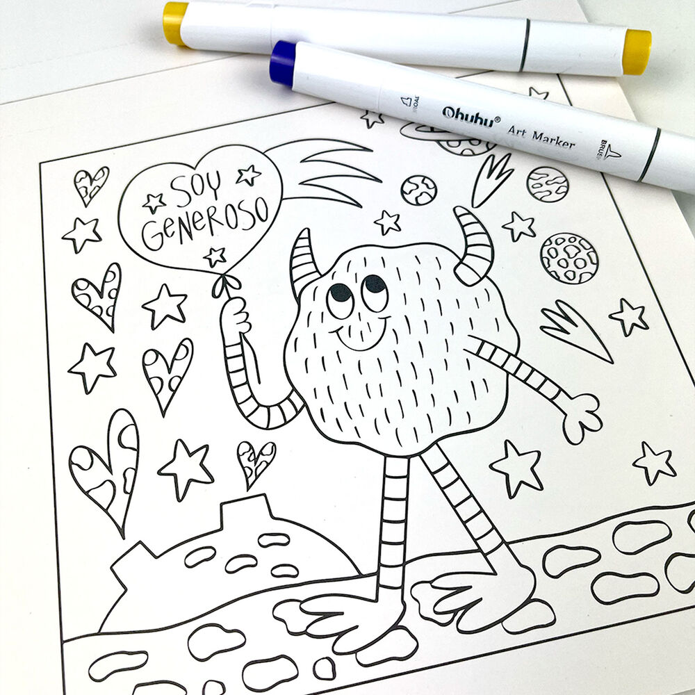 Libro Para Colorear Universo Petit Por Mónica Hamamé image number 4.0