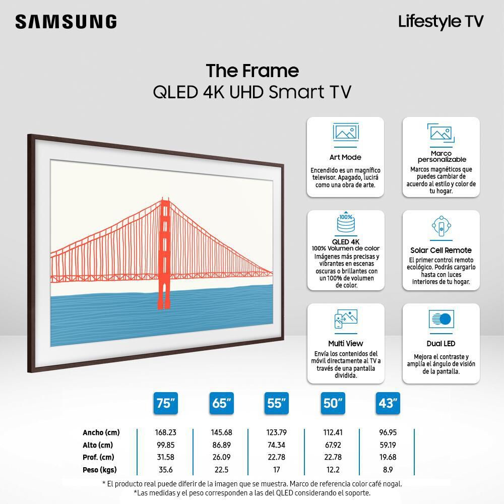 Qled Samsung The Frame / 55 " / Ultra Hd / 4k / Smart Tv