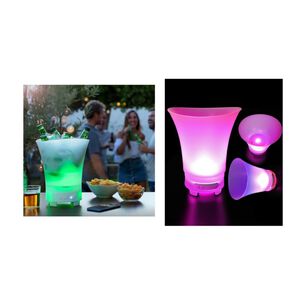 Hielera Parlante Cubetera Led Bluetooth Grande 7 Litros Portatil