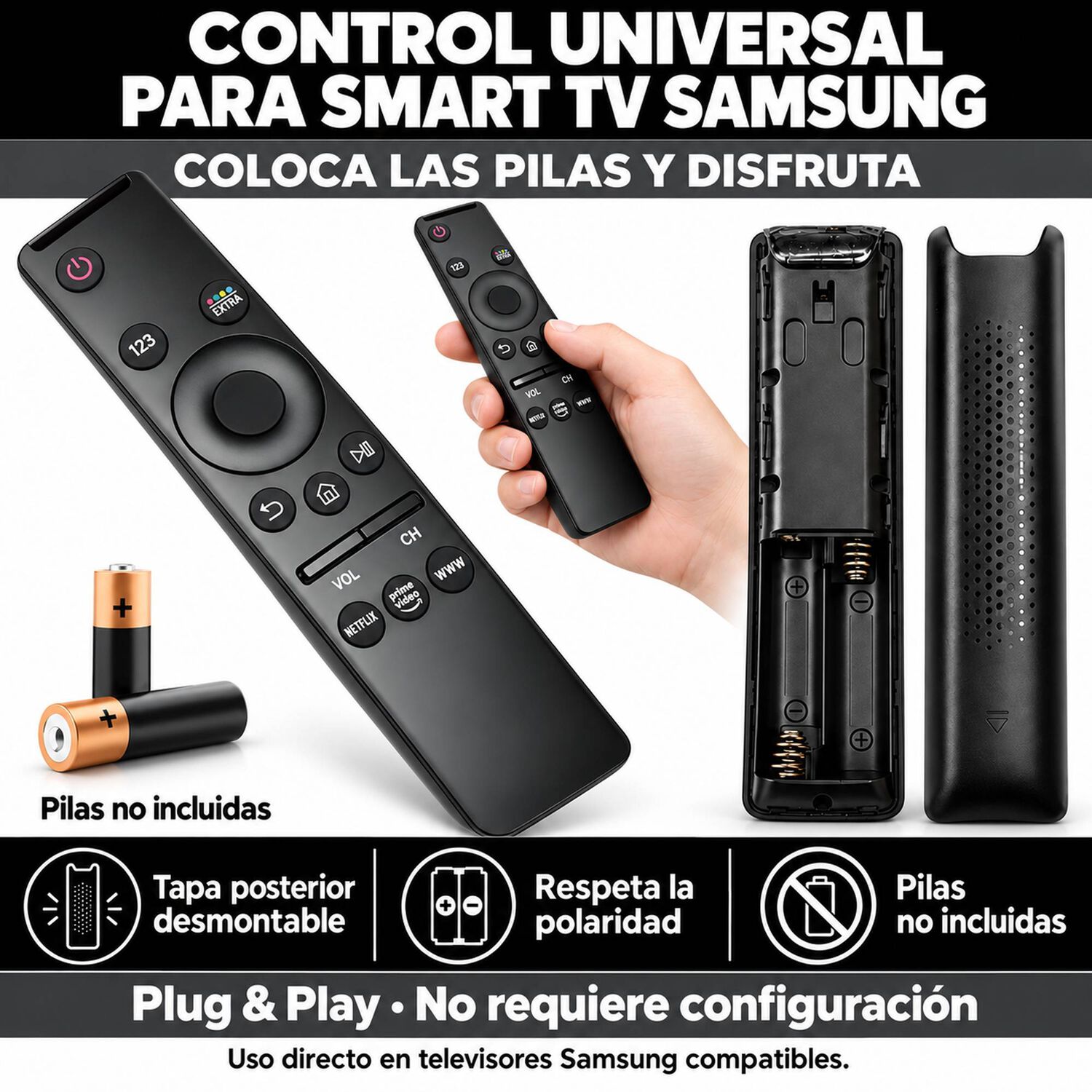 Control Remoto Compatible Con Samsung Smart Tv Universal image number 6.0