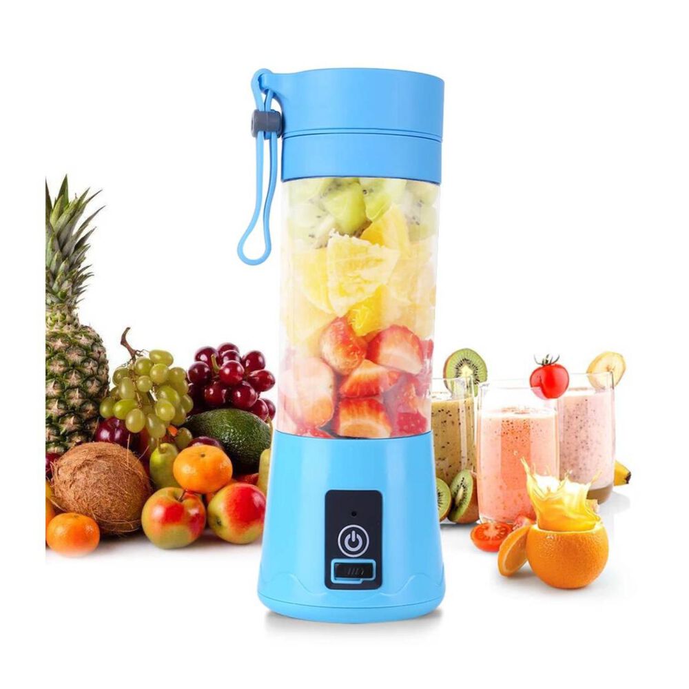 Juguera Licuadora Batidora Jugos Portatil Recargable Usb Azul image number 3.0