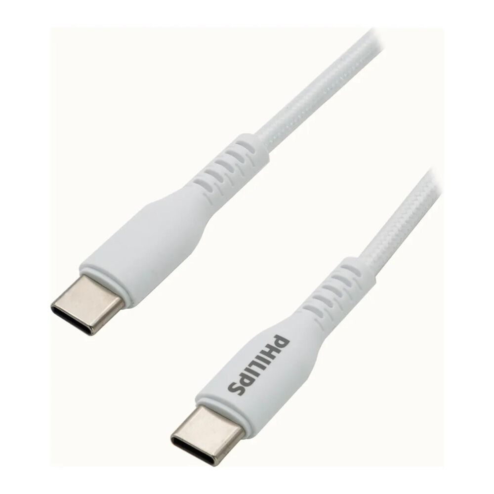 Cable De Carga Rapida 60w Usb C A Usb C Blanco Dlp8601b/71 image number 1.0