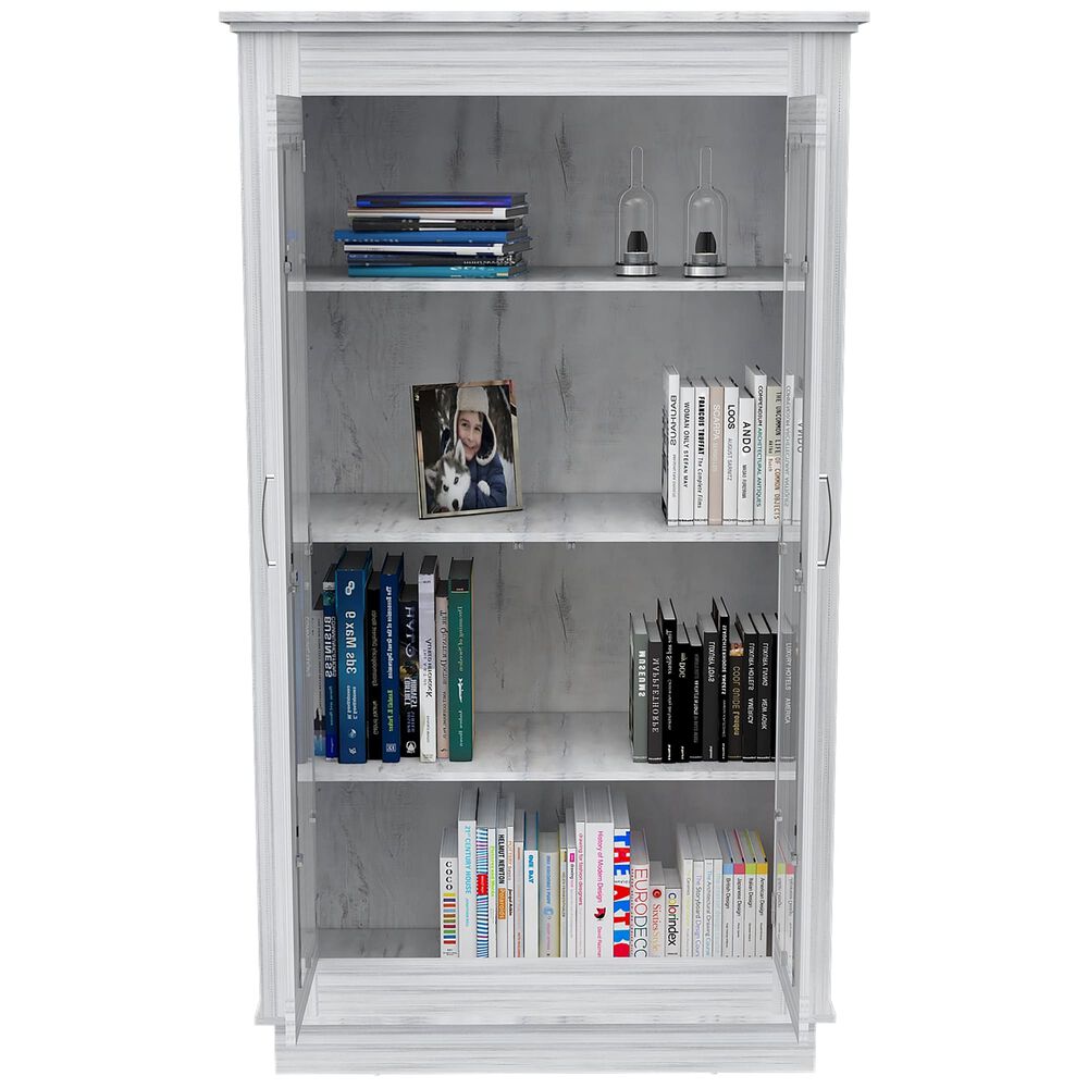 Vitrina 2 Puertas 3 Estantes Fm-005b Blanco image number 1.0