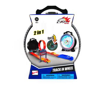 Pista 2 En 1 Con Rueda Y Luz / 18 Piezas Happy Valley