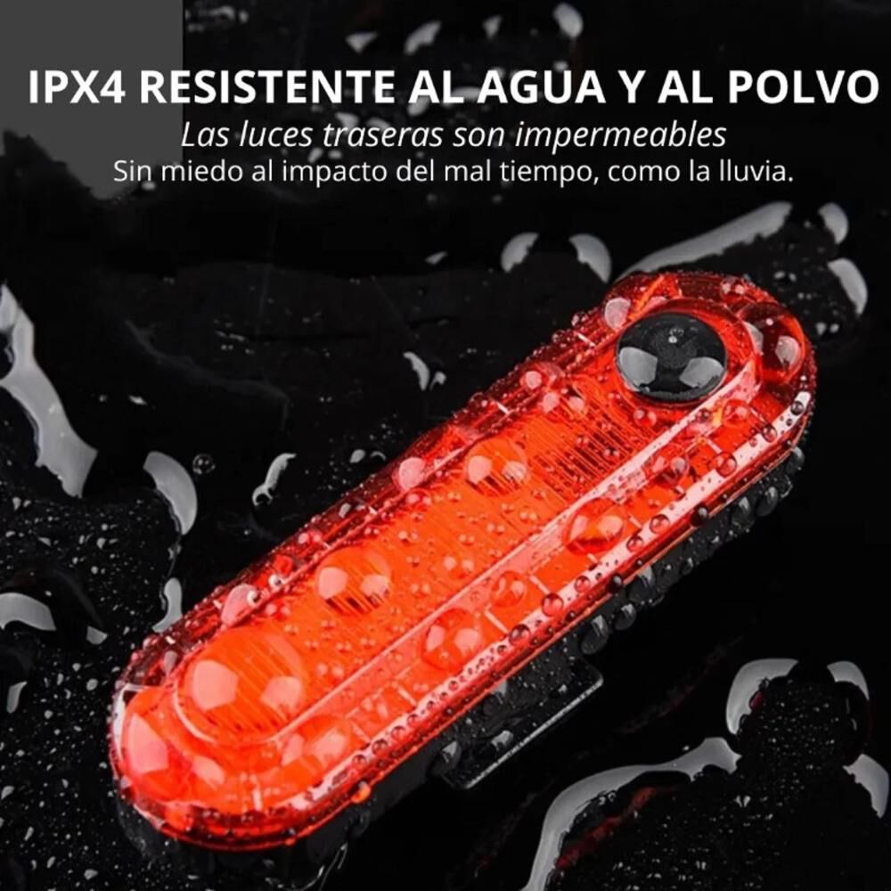 Luces Recargables Para Bicicleta Delantera Y Trasera Premium image number 6.0