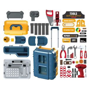 Juguete Set Maleta Herramientas 46 Piezas 3 En 1 Azul Infantil
