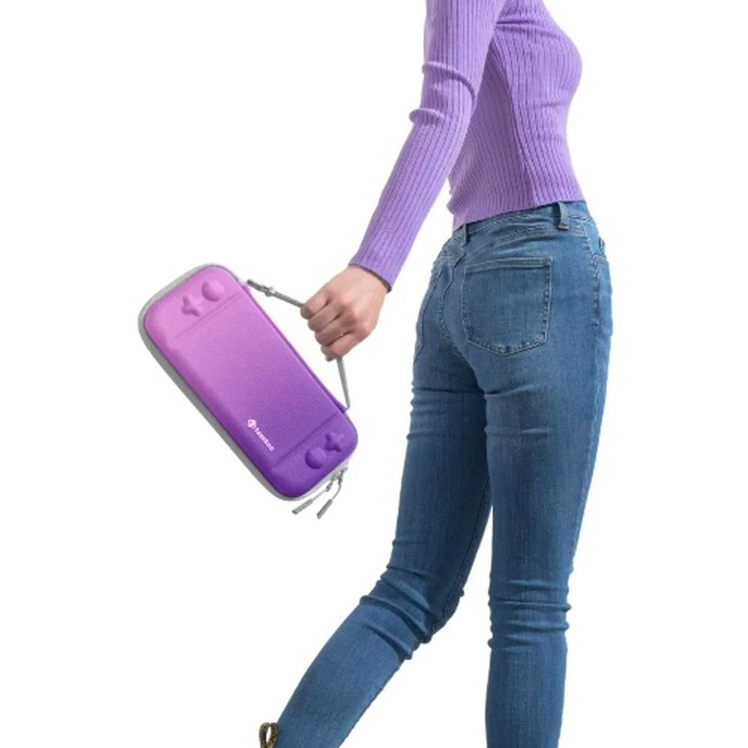 Estuche Ligero Para Nintendo Switch Oled Morado image number 4.0