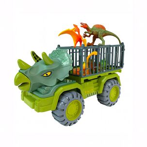 Cami&oacute;n Transporte Dinosaurios Triceratops Rex Juguete Ni&ntilde;os