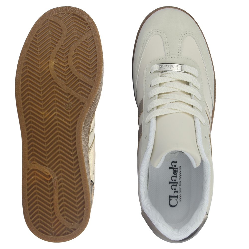 Zapatilla Mujer Chalada Pita-3 Beige Urbano image number 6.0