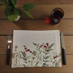 Set 6 Individuales De Lino 35x45 Repelente A Liquido-antimancha Md15