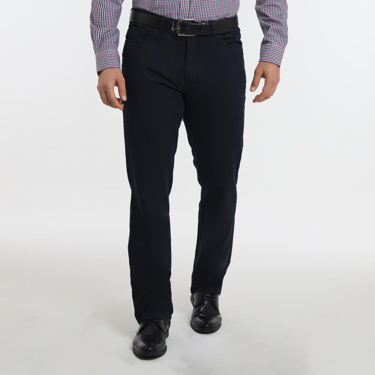 Pantal&oacute;n Liso Tiro Medio Regular Hombre Herald image number 0.0