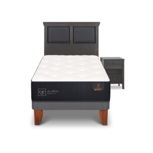 Cama Europea Cic Premium / 1.5 Plazas / Base Normal + Set De Maderas