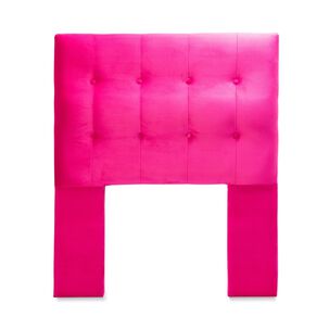 Respaldo Sevilla Con Patas Felpa 1,5 Plazas Fucsia