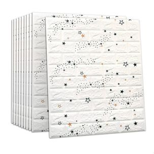 Pack 10 Lamina Papel Mural Autoadhesivo 3d Estrellas