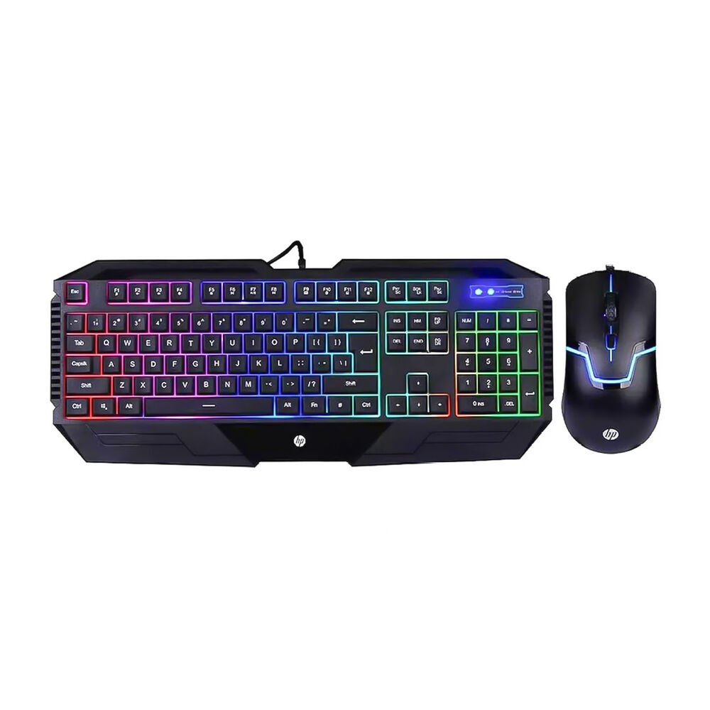 Kit Teclado Membrana Y Mouse Gamer Rgb Hp Gk1100 Negro image number 1.0