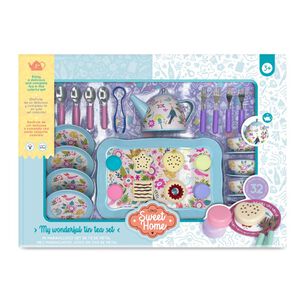 Set De T&eacute; De Metal Sweet Home