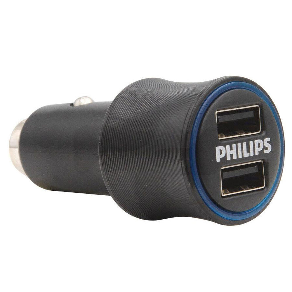 Cable Lightning + Cargador De Auto Usb Philips image number 2.0