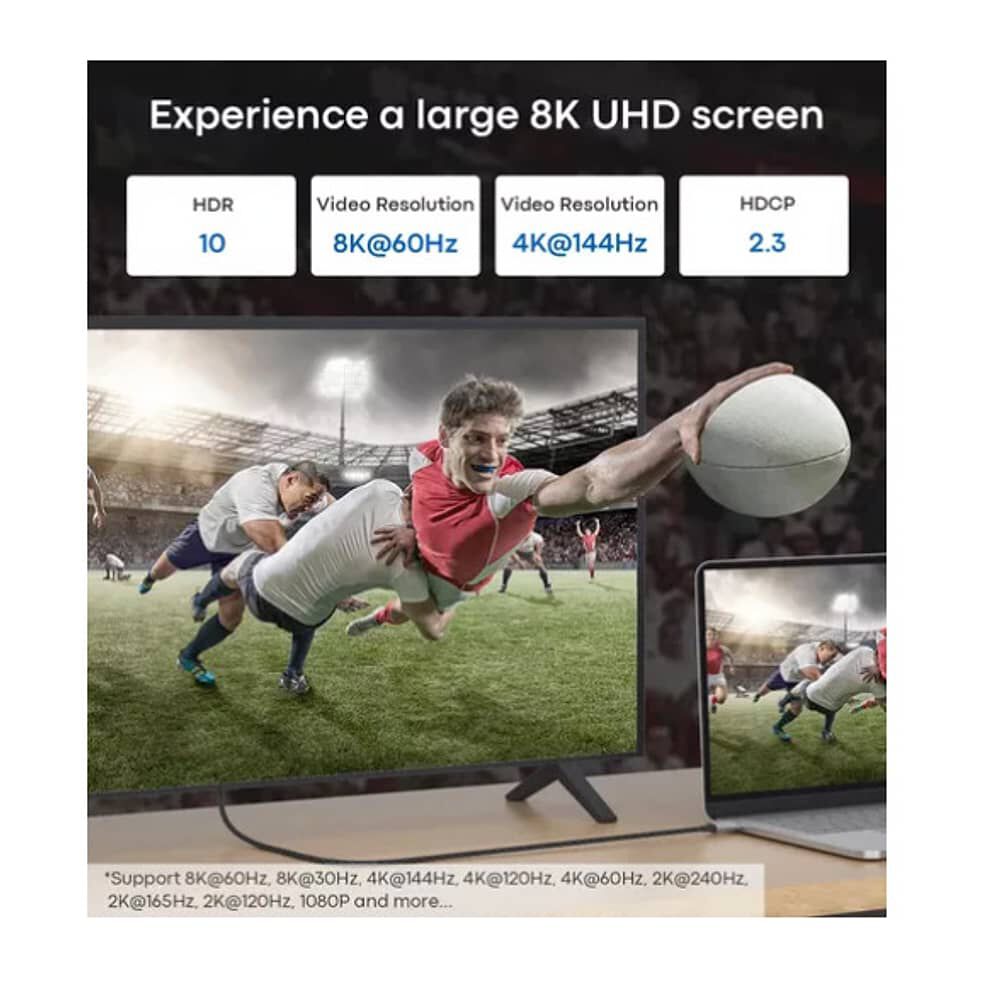 Cable Adaptador Usb Tipo- C A Hdmi 4k 60hz Hdtv Resistente image number 4.0