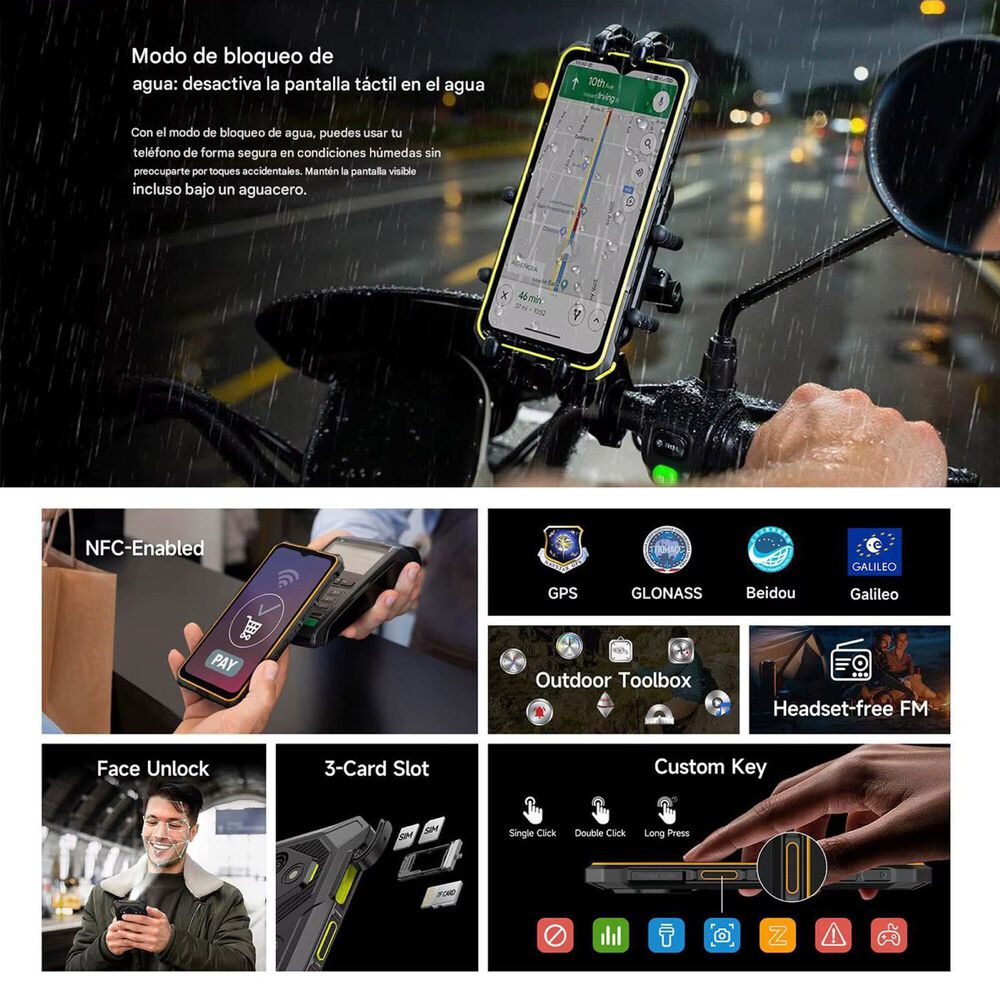 Ulefone Rugking 3 Pro Rugerizado Android 15 Resistente Agua image number 5.0