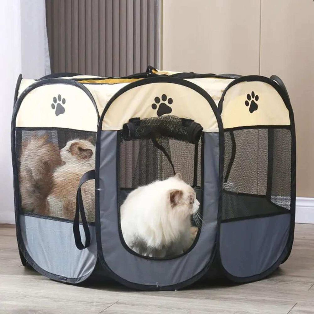 Corral Para Mascotas Plegable Portátil - Perros Y Gatos image number 2.0