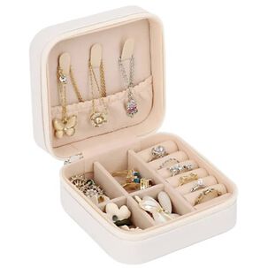 Joyero Estuche Organizador - Crema