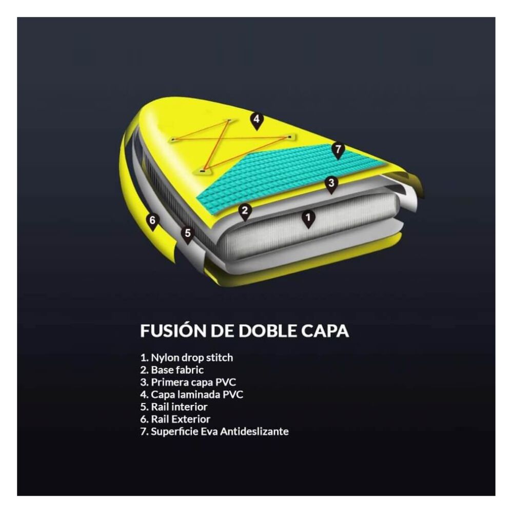 Stand Up Paddle Inflable 10'6'' Pink - Doble Capa image number 9.0