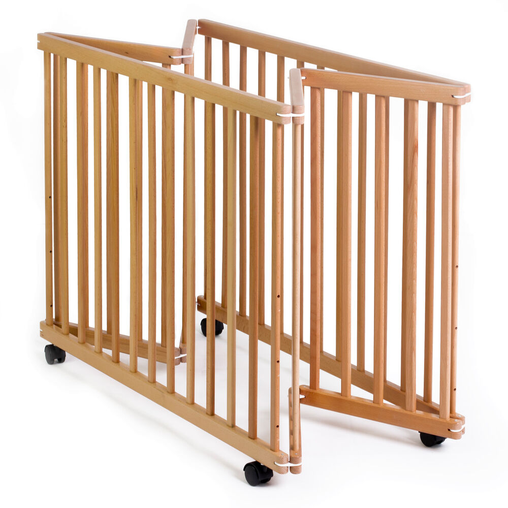 Corral Cuna 2 En 1 Altura Ajustable En Madera Happy Dino image number 1.0