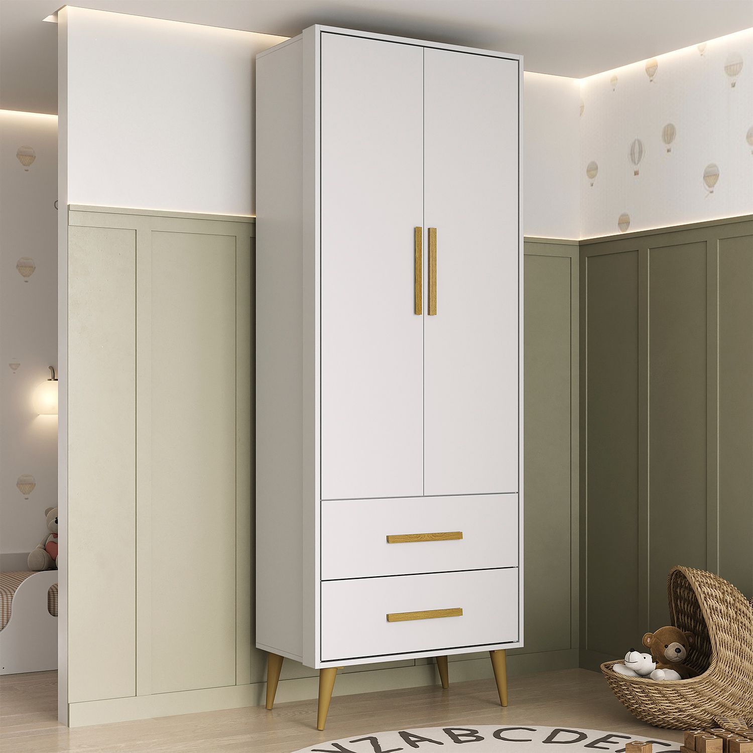 Cl&oacute;set Di Poretti Design Encanto / 2 Puertas / 2 Cajones image number 3.0