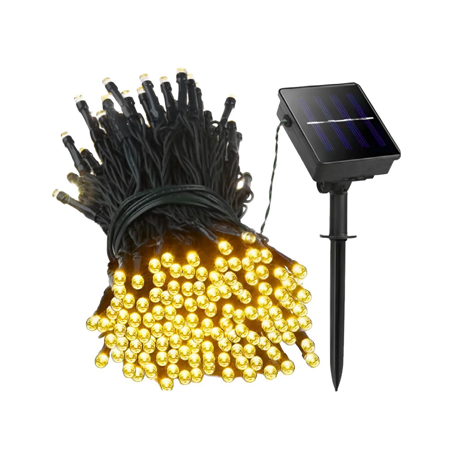 Set 3 Luces Navide&ntilde;as Solar Calidas 100 Led 10m Decoracion image number 2.0