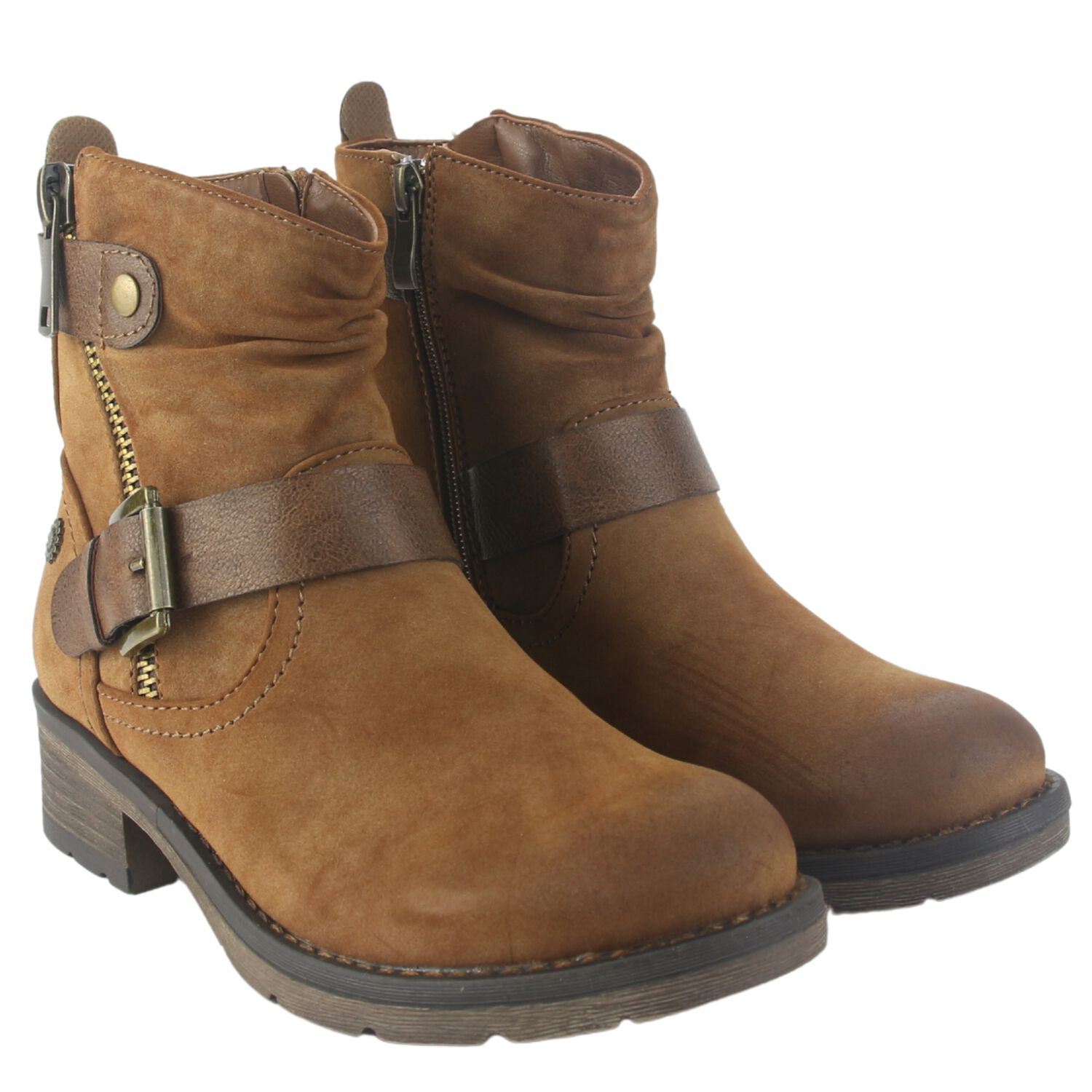 Botin Chalada Mujer Torri-11 Camel Casual image number 4.0