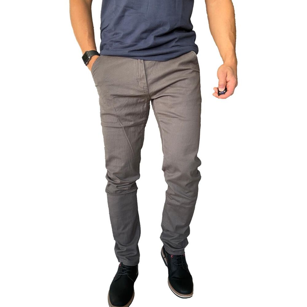 Pantal&oacute;n Tela Elasticado Slim Fit Bolsillo Argentino image number 28.0