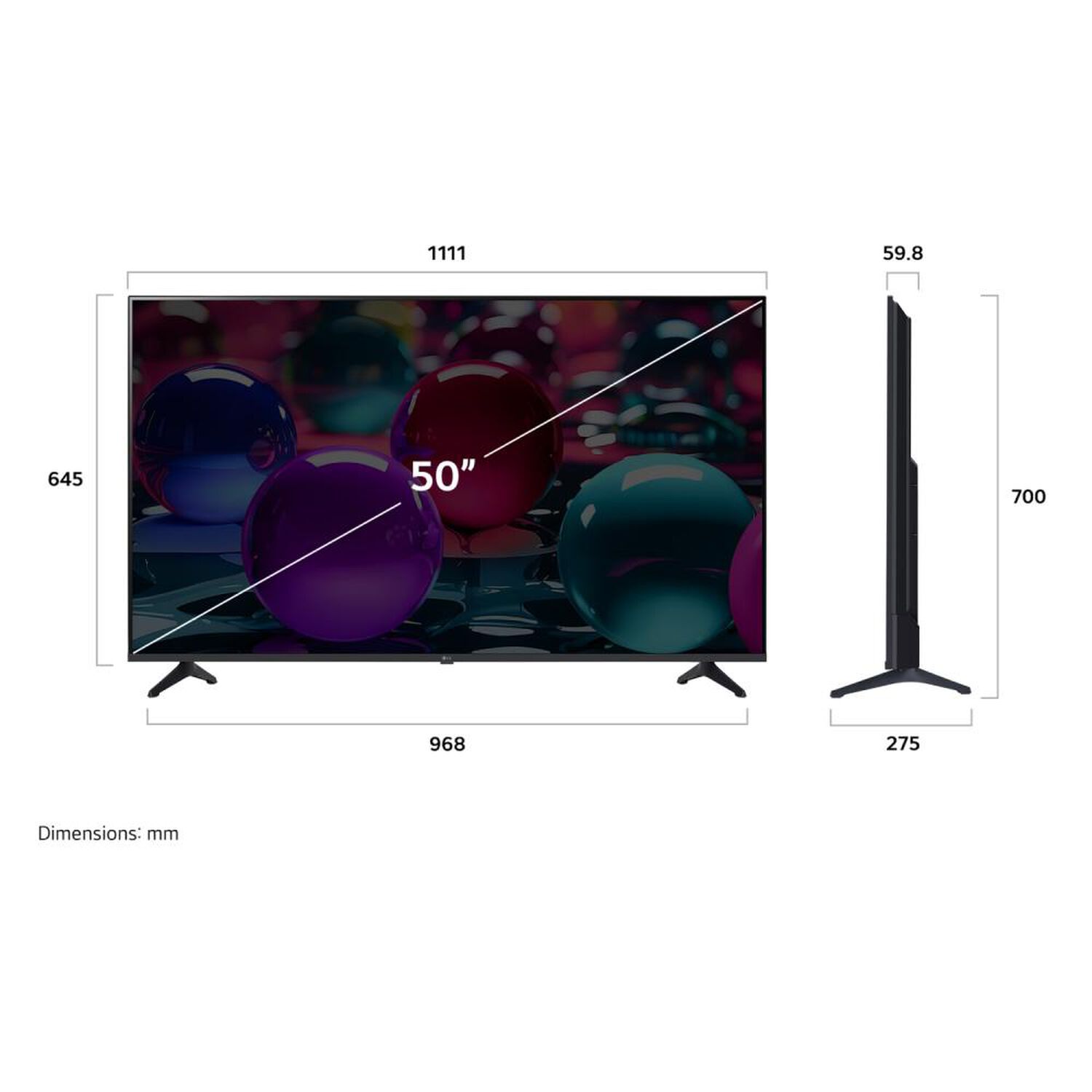 Led 50" LG 50UA7300PSB.AWHQ / Ultra HD 4K / Smart TV image number 2.0