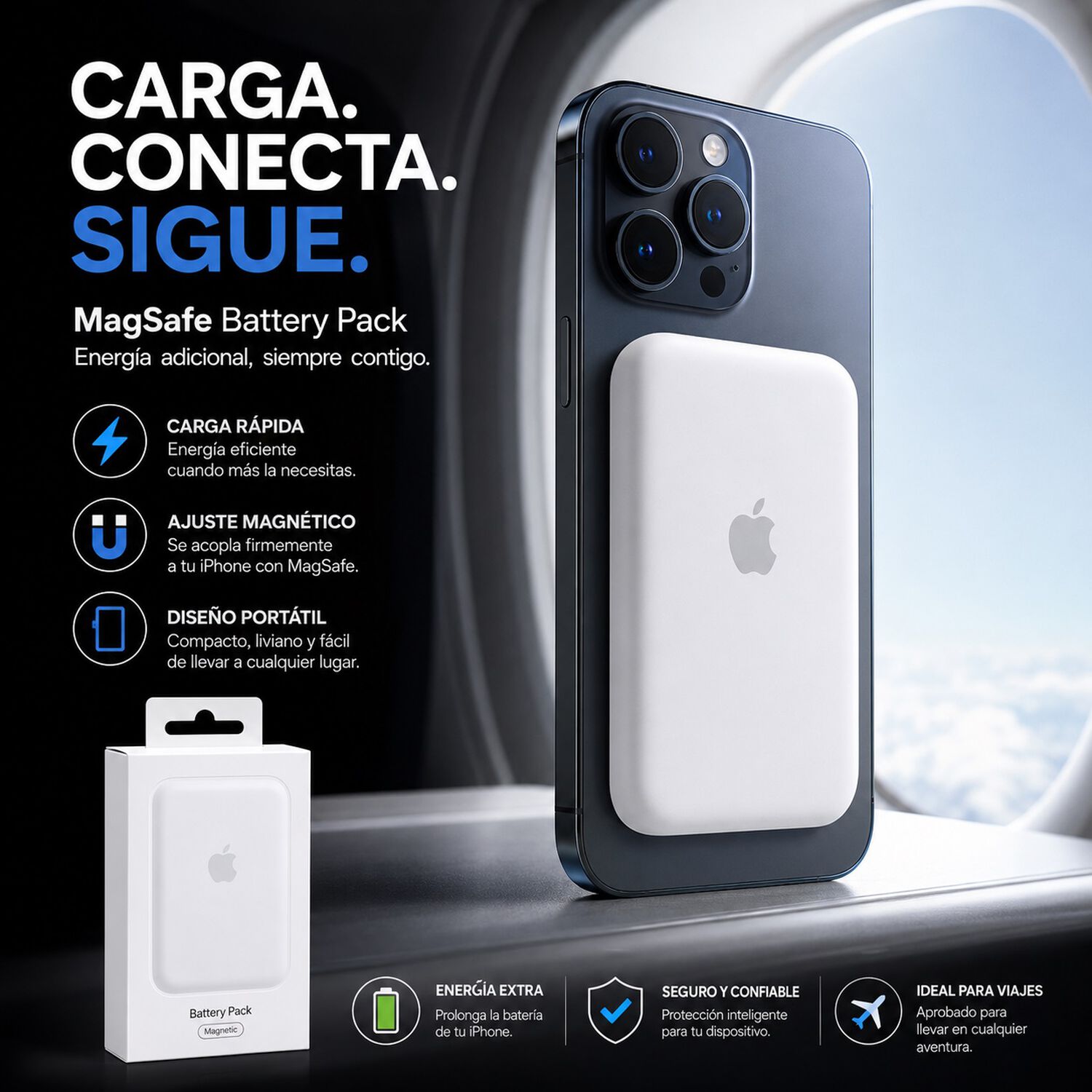 Cargador Port&aacute;til Iphone - Magsafe Battery Pack image number 4.0