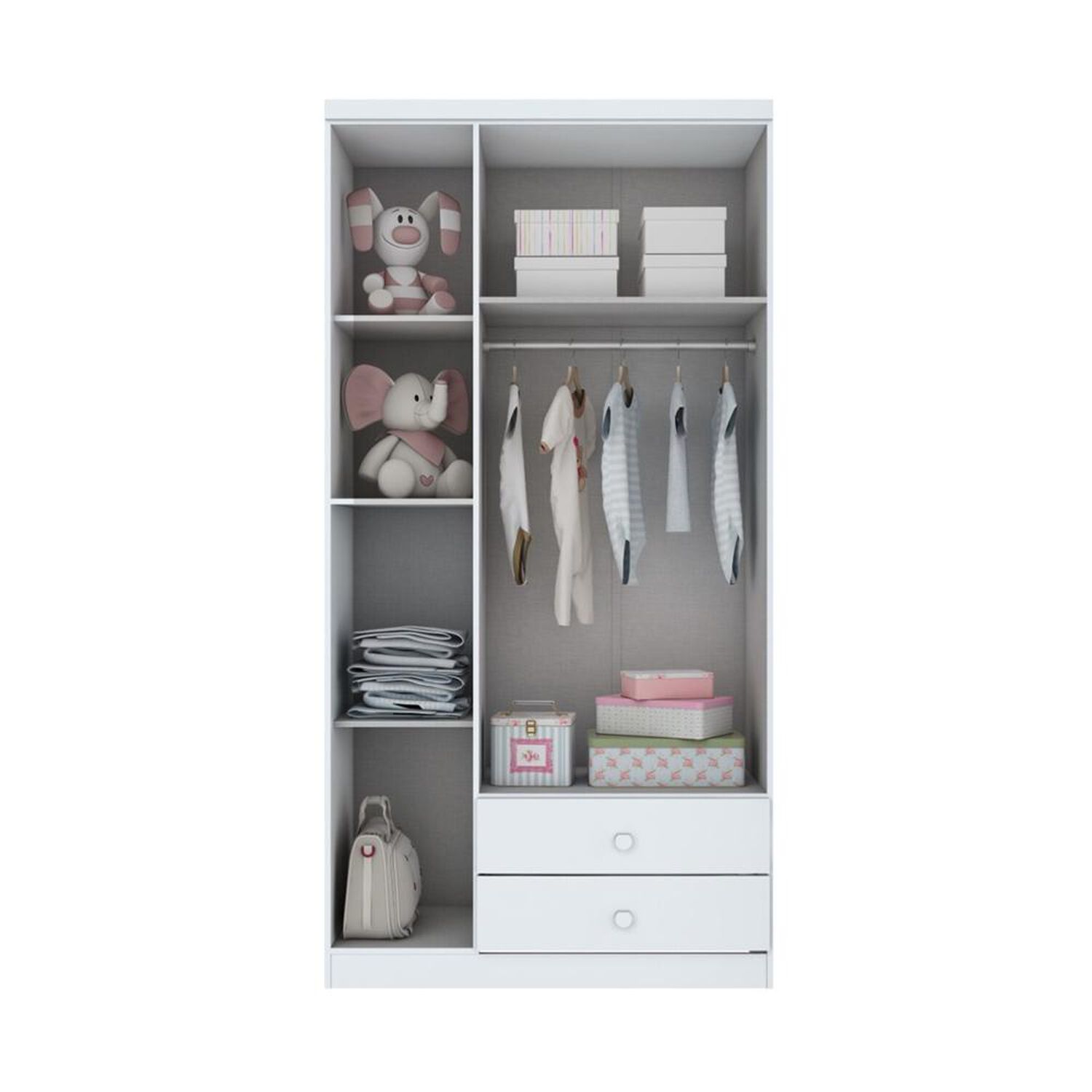 Closet Home Mobili Galicia  / 3 Puertas    / 2 Cajones image number 2.0
