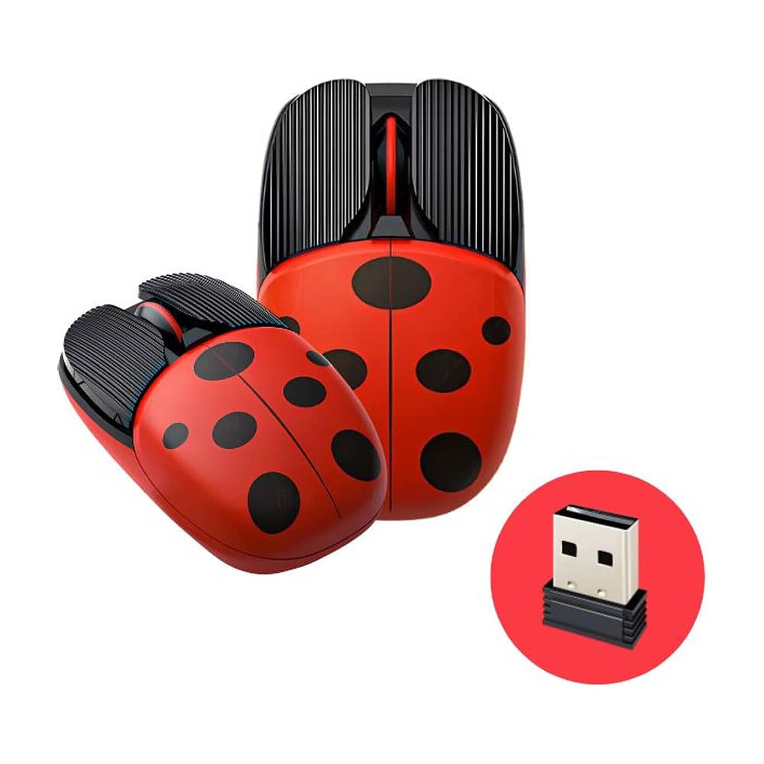 Mouse Inal&aacute;mbrico Recargable Para Pc Dise&ntilde;o Chinita image number 1.0