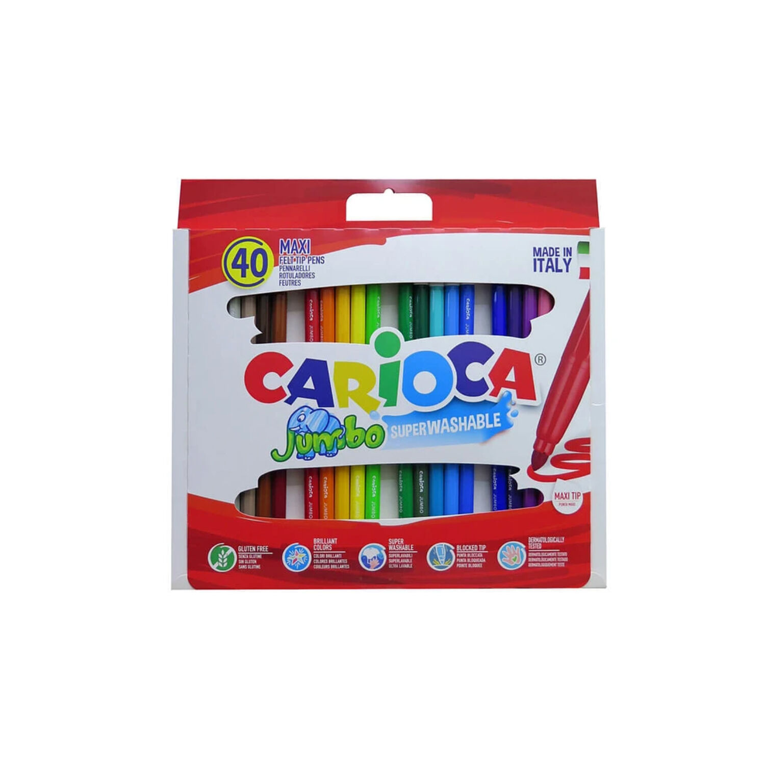 Plumones Jumbo 40 Unidades Carioca - Ps image number 0.0