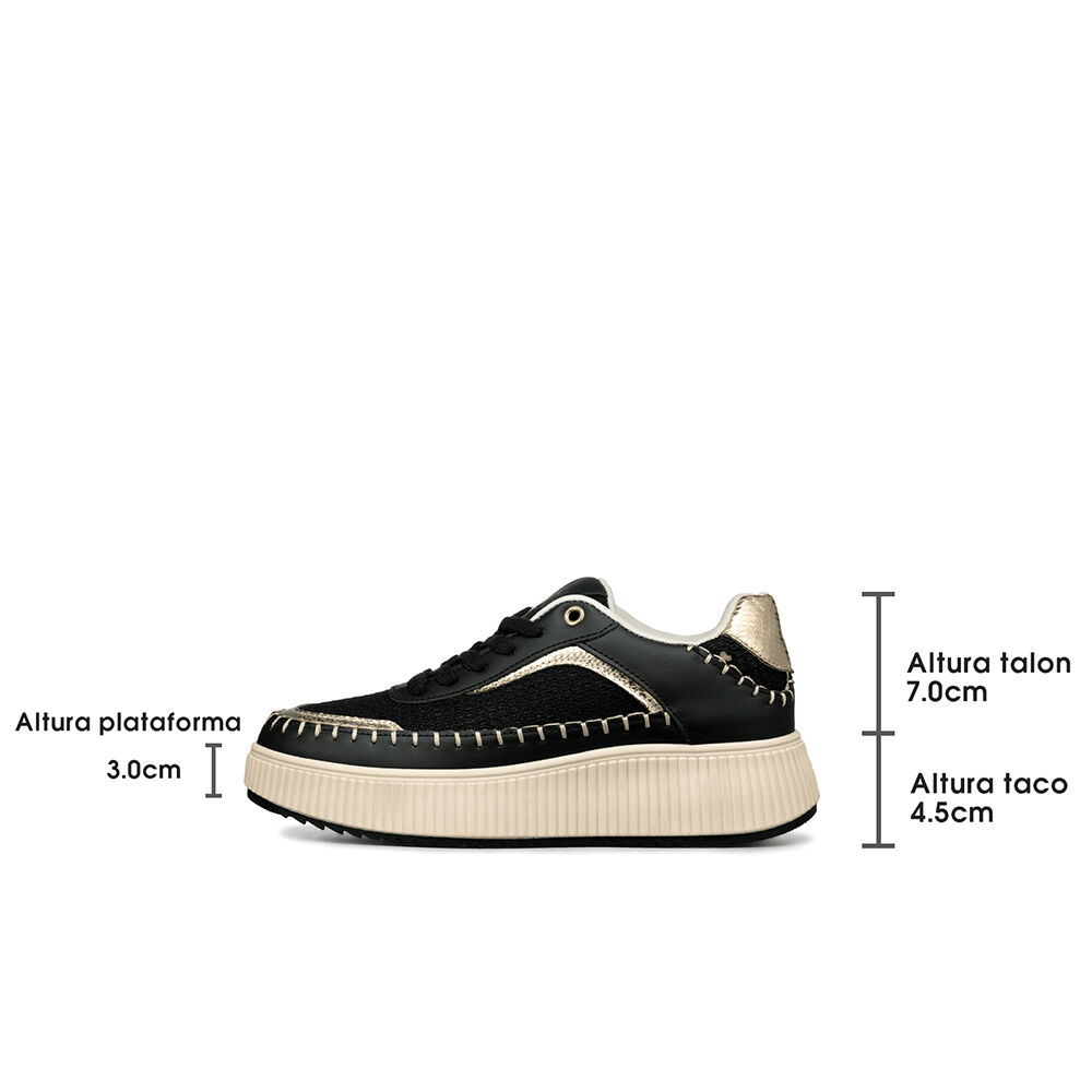 Zapatillas Urbanas Casual Cordones Mujer Weide Hx520 image number 5.0
