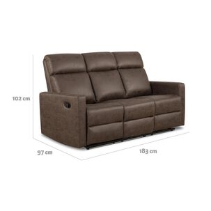 Juego De Living Reclinable Cic Asturias / 3 Cuerpos + 2 Cuerpos + 1 Cuerpo