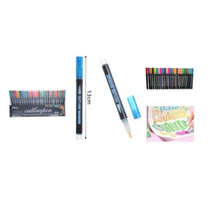 Marcadores Acrilicos 24 Pcs Outline Plumones Punta Fina