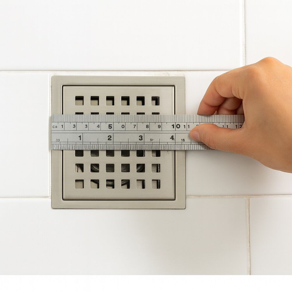 Rejilla Pileta Cuadrada 100mm Cromado Acero Inoxidable Poli image number 1.0