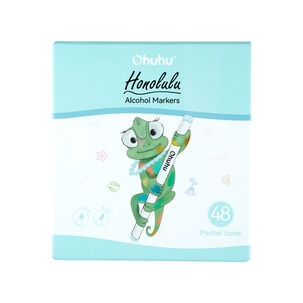 Ohuhu 48 Marcadores Alcohol Pastel +blender Pincel&biselada