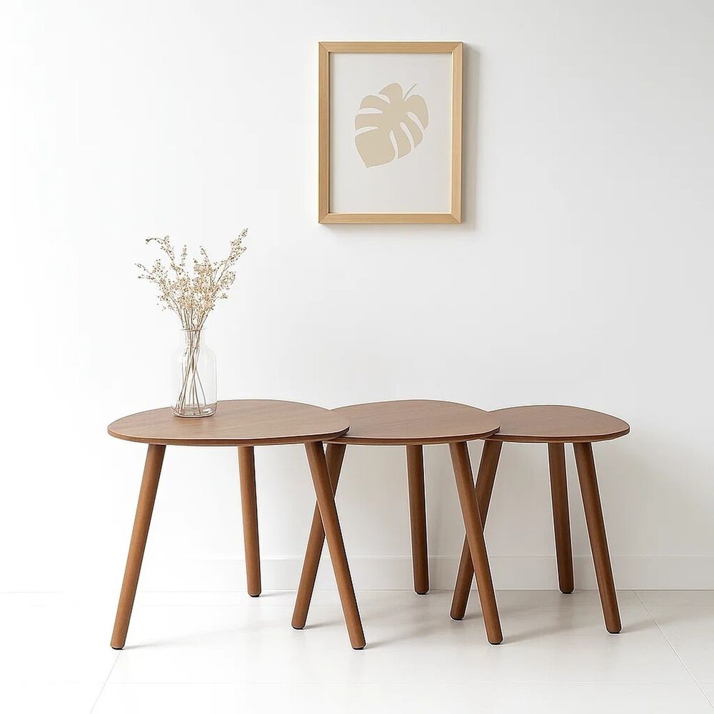 Pack De 3 Mesas De Centro O Laterales Madera image number 1.0