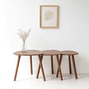 Pack De 3 Mesas De Centro O Laterales Madera