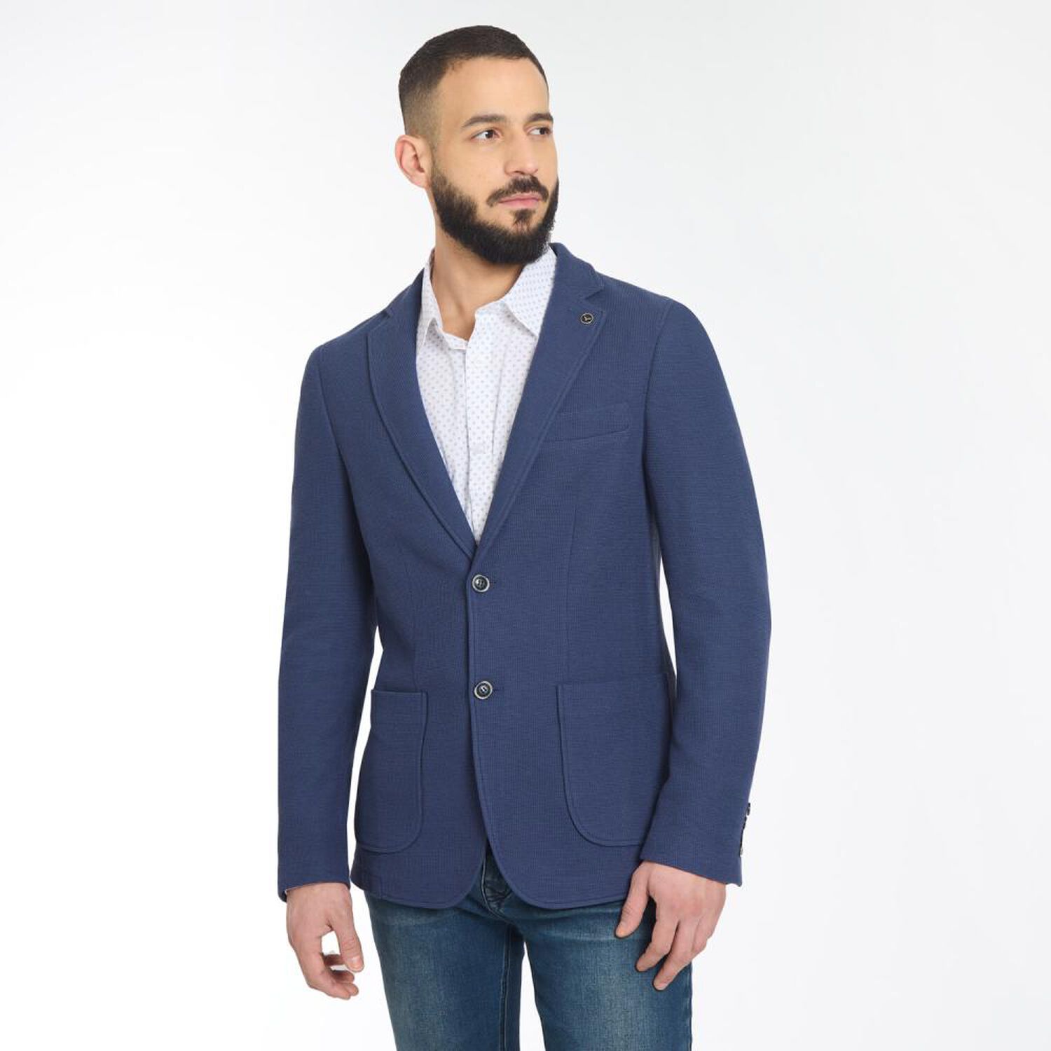 Blazer Slim Hombre Az Black image number 2.0
