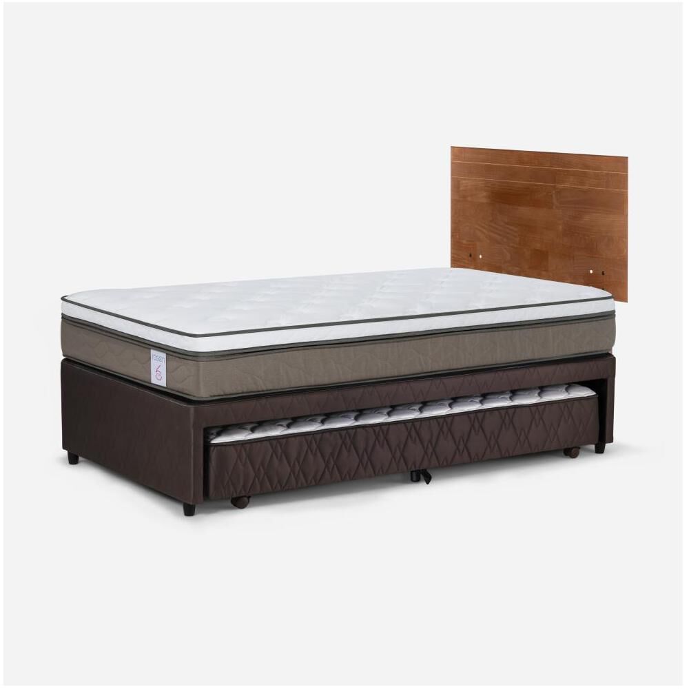 Cama Nido Rosen New Style 6 / 1.5 Plazas / Base Normal + Respaldo image number 2.0