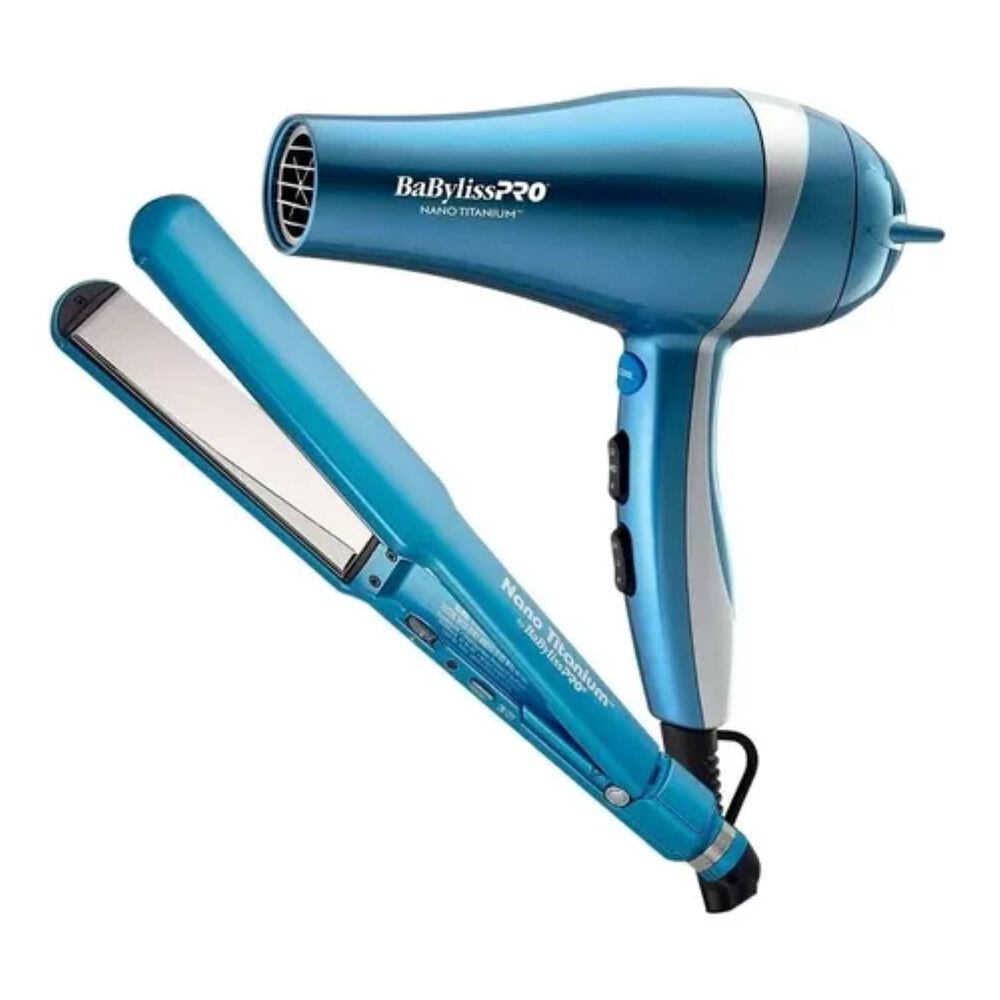 Kit Babylisspro Plancha Ultradelgada Y Secador Ionic Celeste 2un image number 4.0
