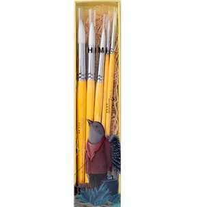 Himi Little Bird Set De 5 Pinceles Acuarela Yellow