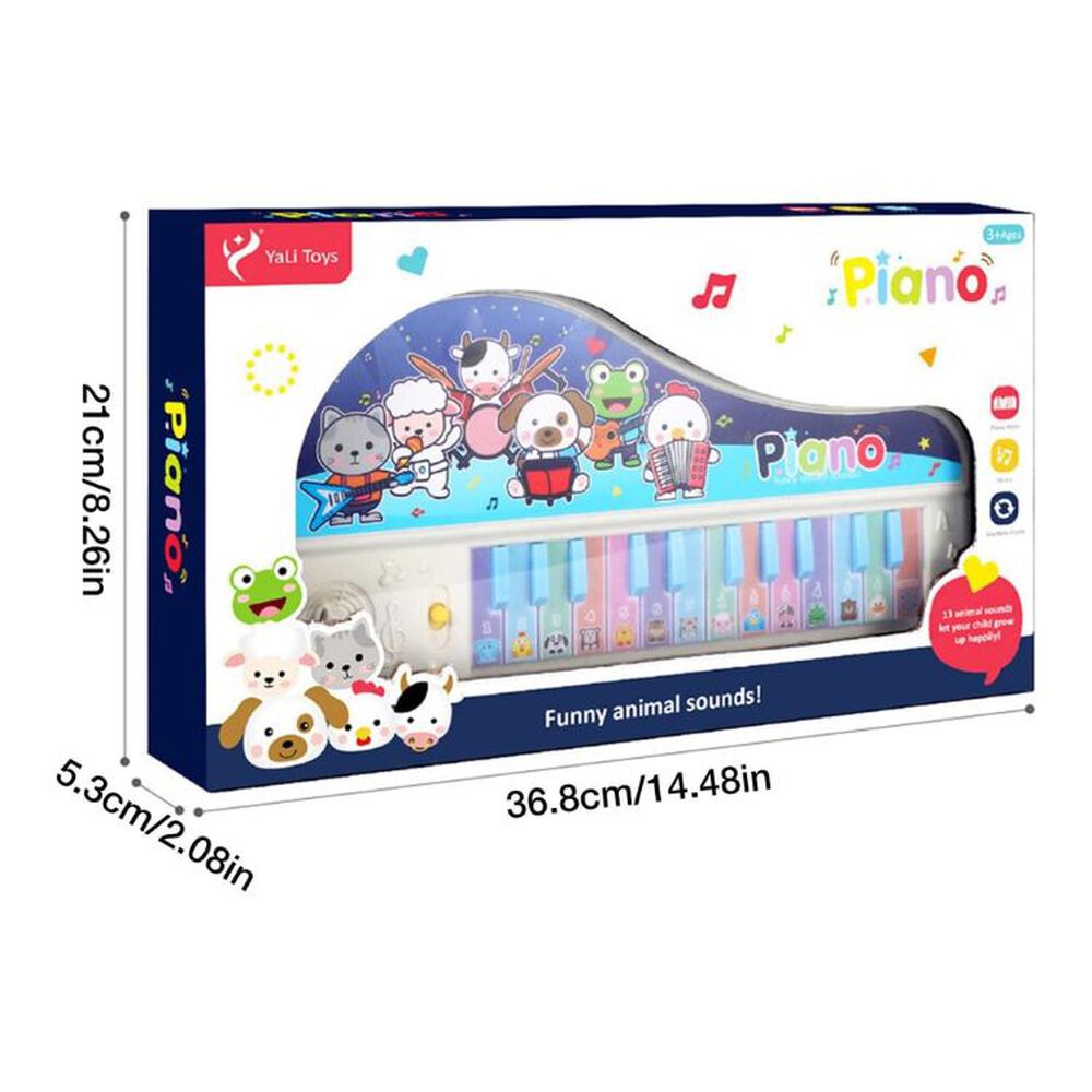 Piano Infantil Musical Animales Luces Y Melodías Interactivo image number 1.0