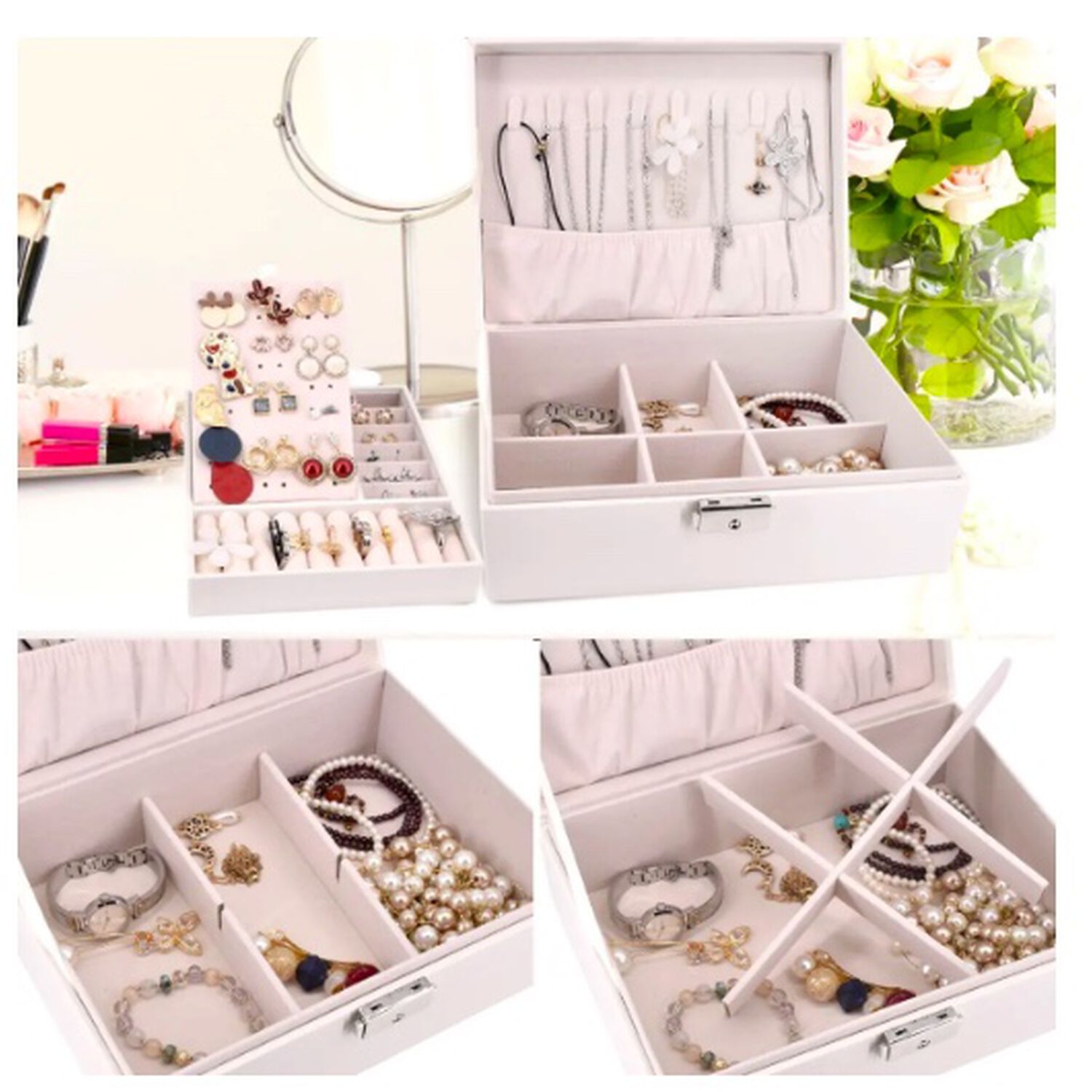 Joyero Organizador Blanco image number 3.0